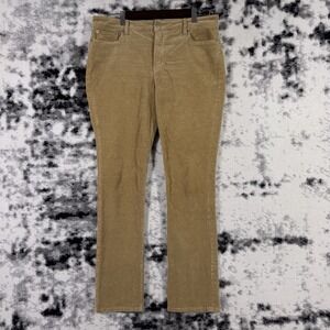Lauren Ralph Lauren Pants Womens Size 8 Beige Corduroy Straight Leg Preppy
